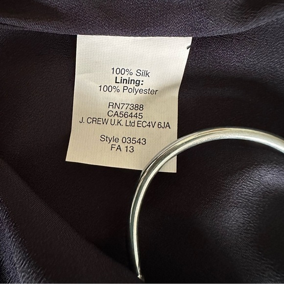 J.Crew Pleated Silk Skirt Navy Green Beanstalk Stripe Womens Sz 6 Office Preppy - Picture 10 of 12